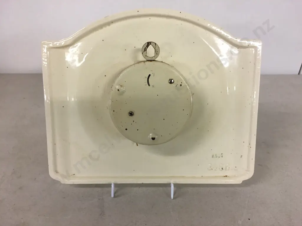 Vintage German 'Juba' Ceramic Wall Clock #3468  Image 1++